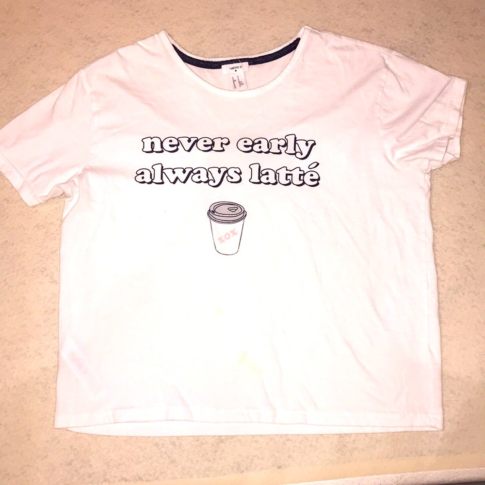 Always Early Never Latte pajama shirt